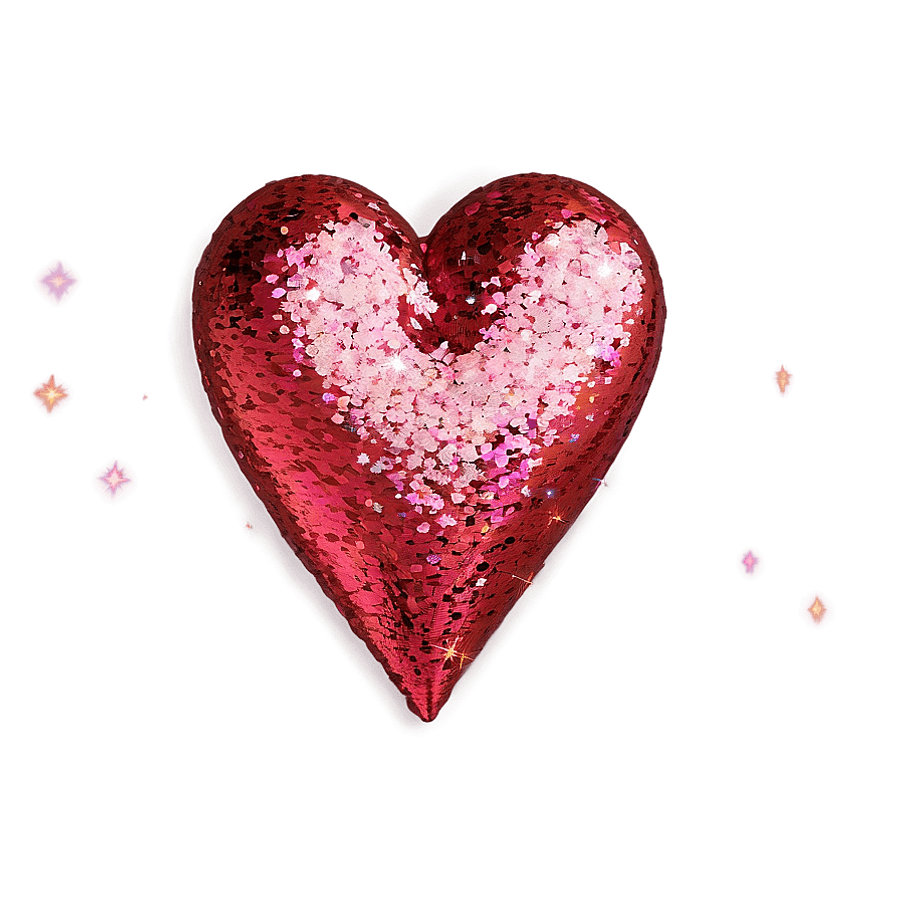 Small Glitter Heart PNG 84