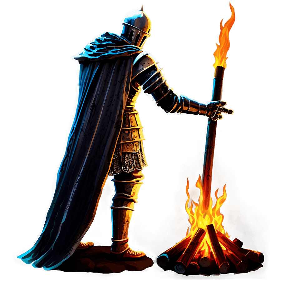 Dark Souls Bonfire Lit PNG vww