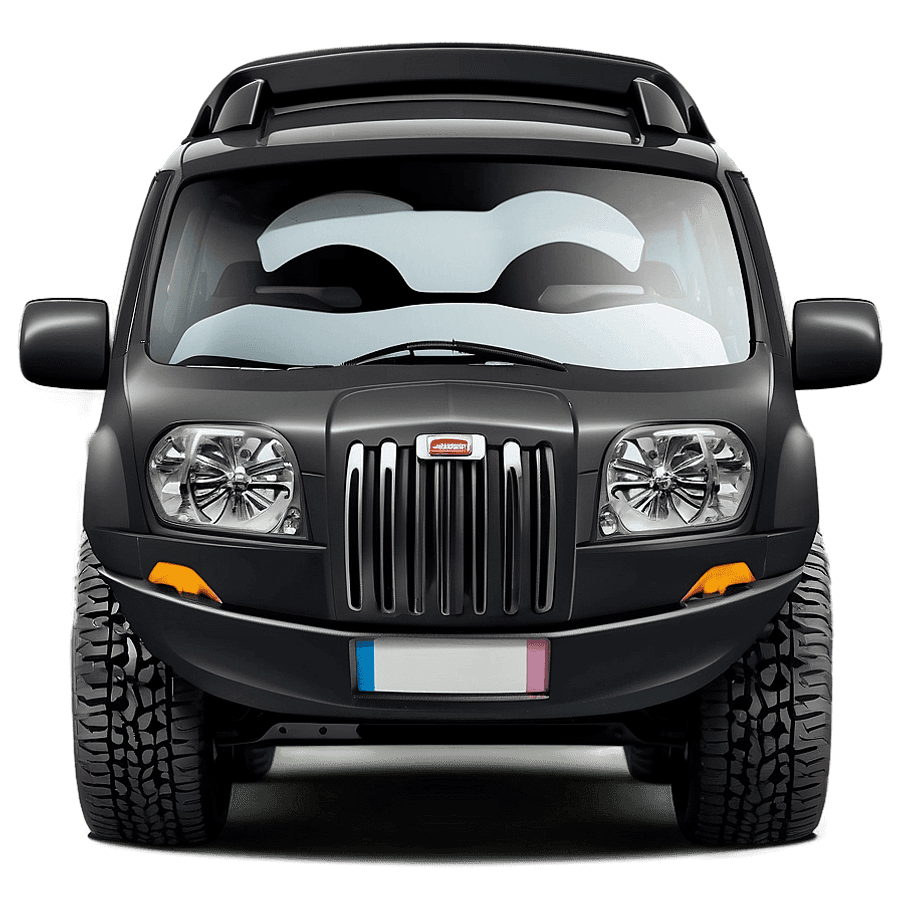 Cartoon Car Front View PNG kcq