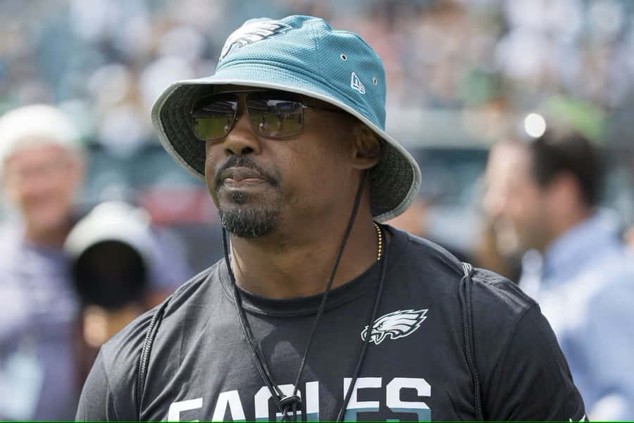 Brian Dawkins all'evento degli Eagles