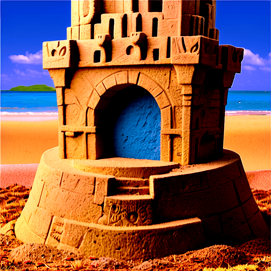 Sand Castle Masterpiece PNG 05252024