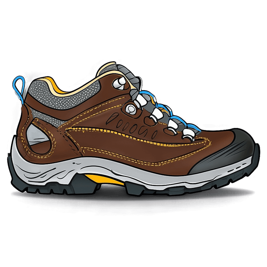 Hiking Boot with Padded Collar PNG exw22