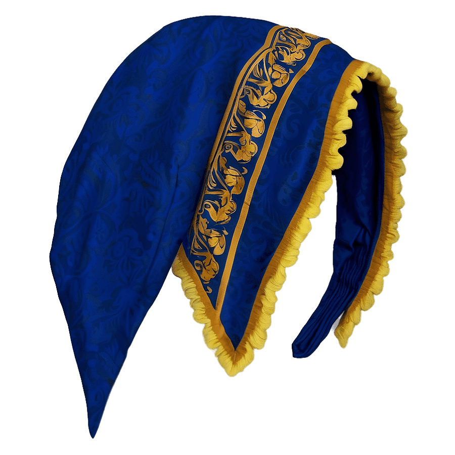Lapis Blue Bandana Model PNG 81