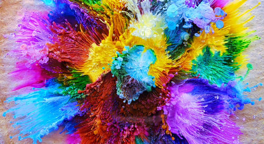 Explosão de Cores em Arte de Resina