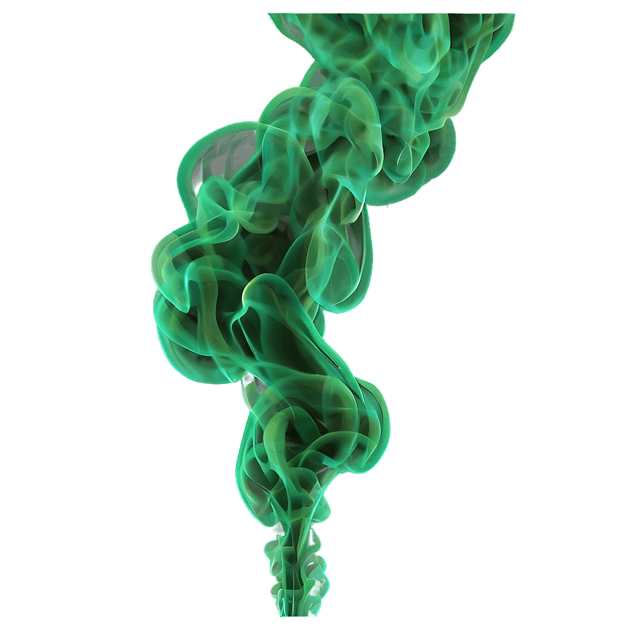 Green Smoke Effect PNG qln81