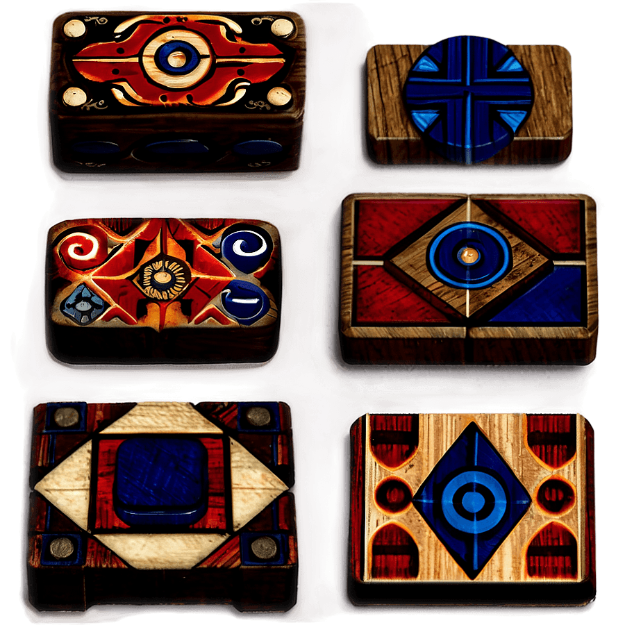 Vintage Wooden Blocks PNG 05262024