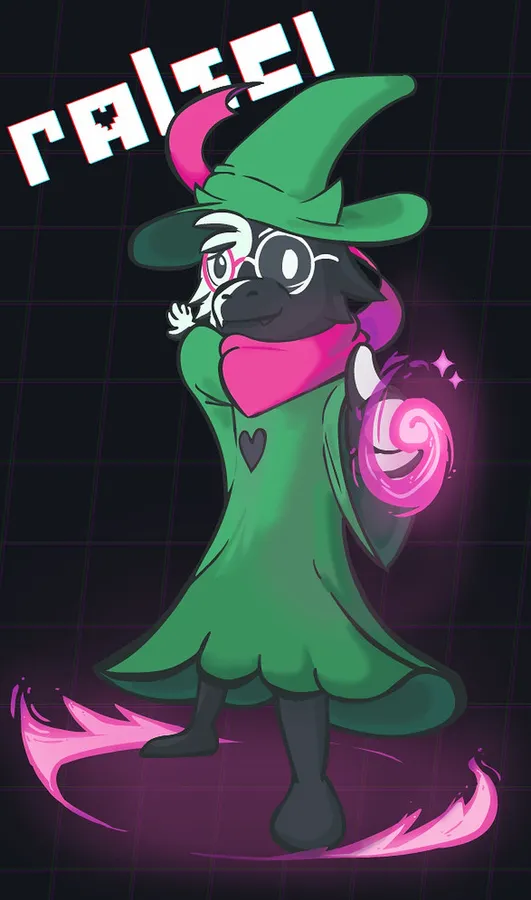 Ralsei fan art wallpaper
