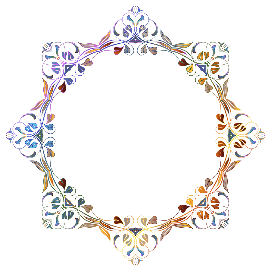 Illuminated Floral Frame Design