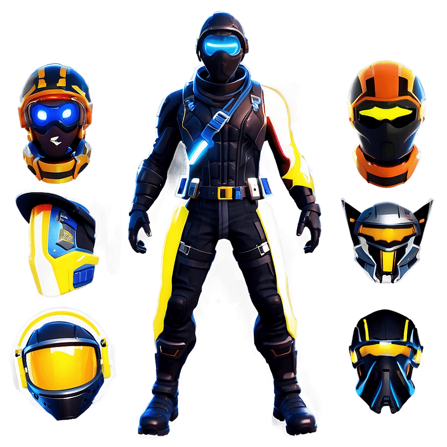 Futuristic Fortnite Skin PNG 05242024