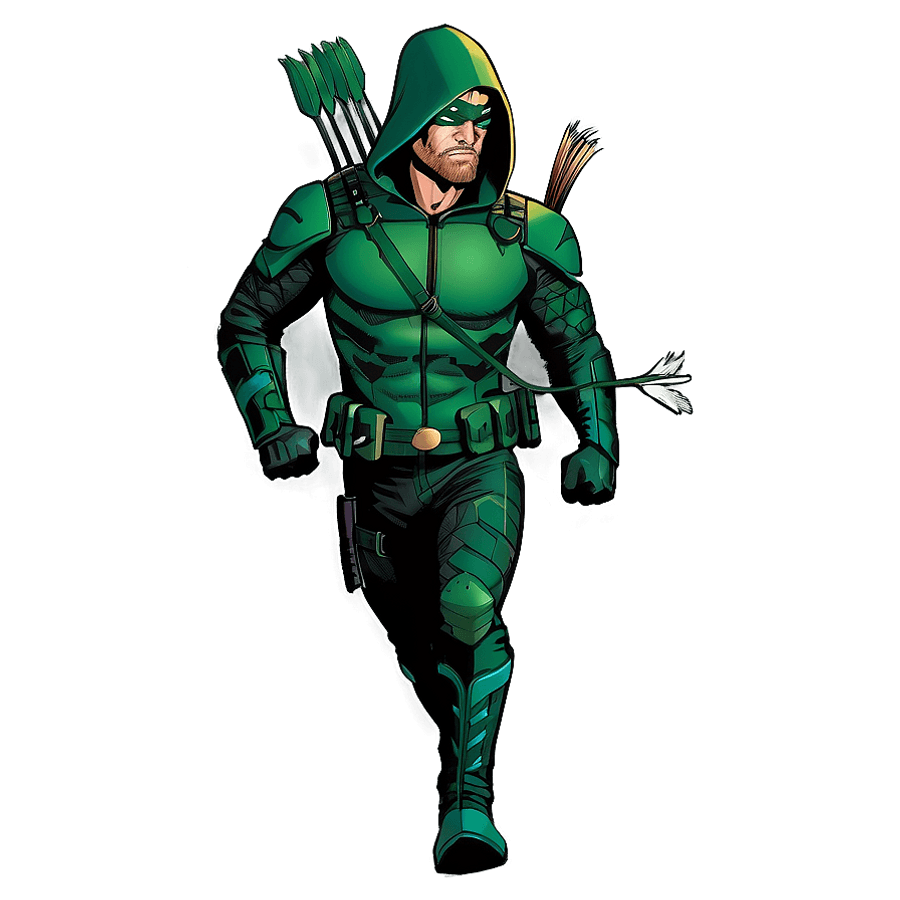 Green Arrow Comic Art PNG blg
