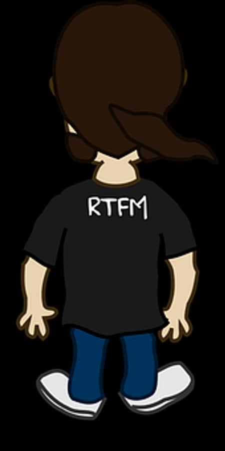 Cartoon Character R T F M Shirt