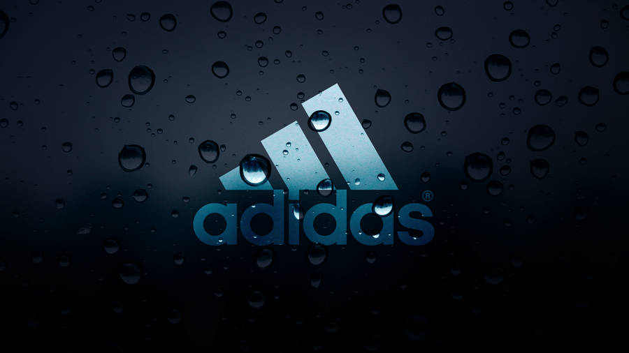Adidas blue water drops wallpaper