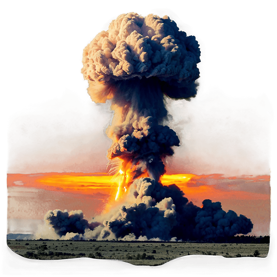 Nuke Explosion Sunset PNG itr