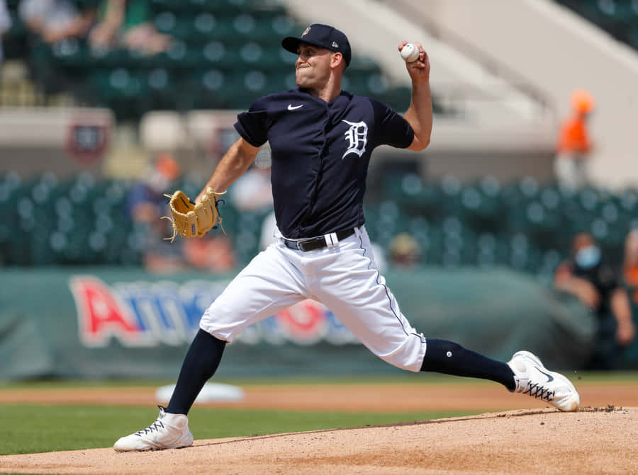 Detroit Tigers Pitcher Action Shot