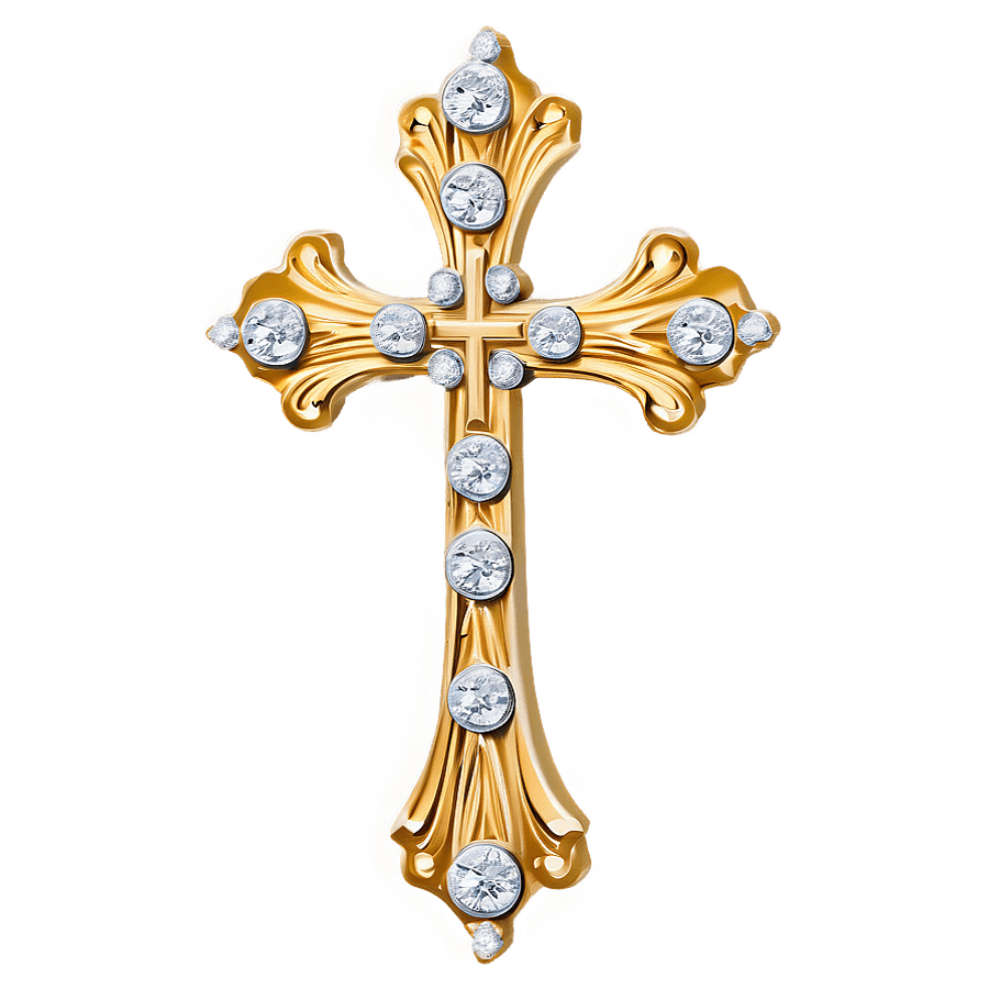 Diamond Fancy Cross PNG 06292024