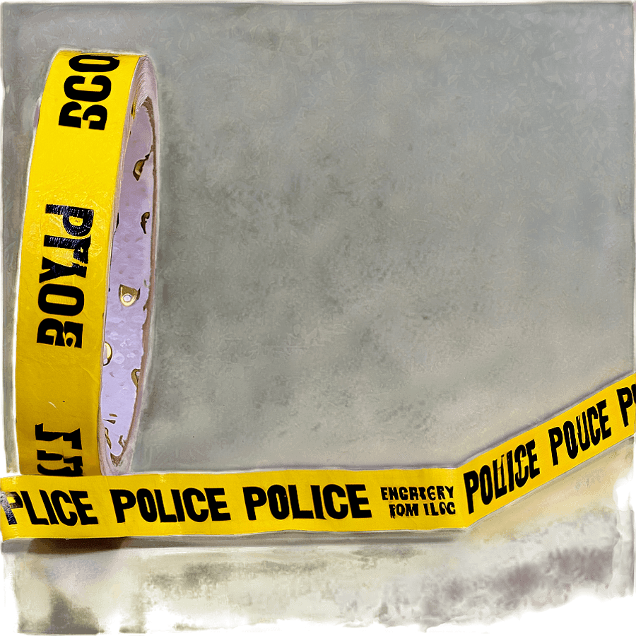 Emergency Police Tape PNG bbt76