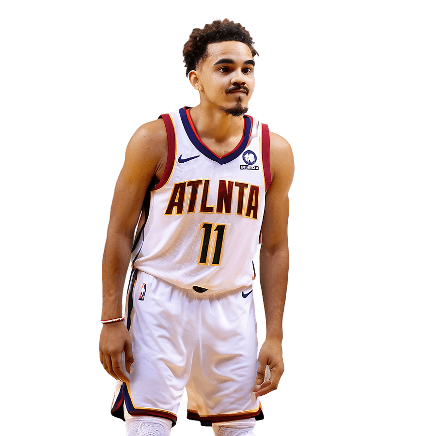 Trae Young Atlanta Hawks PNG mdh84