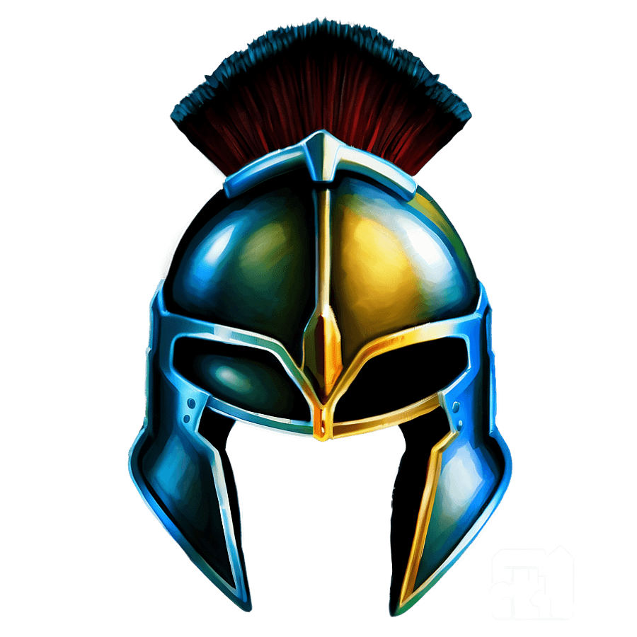 Cartoon Spartan Helmet PNG 22