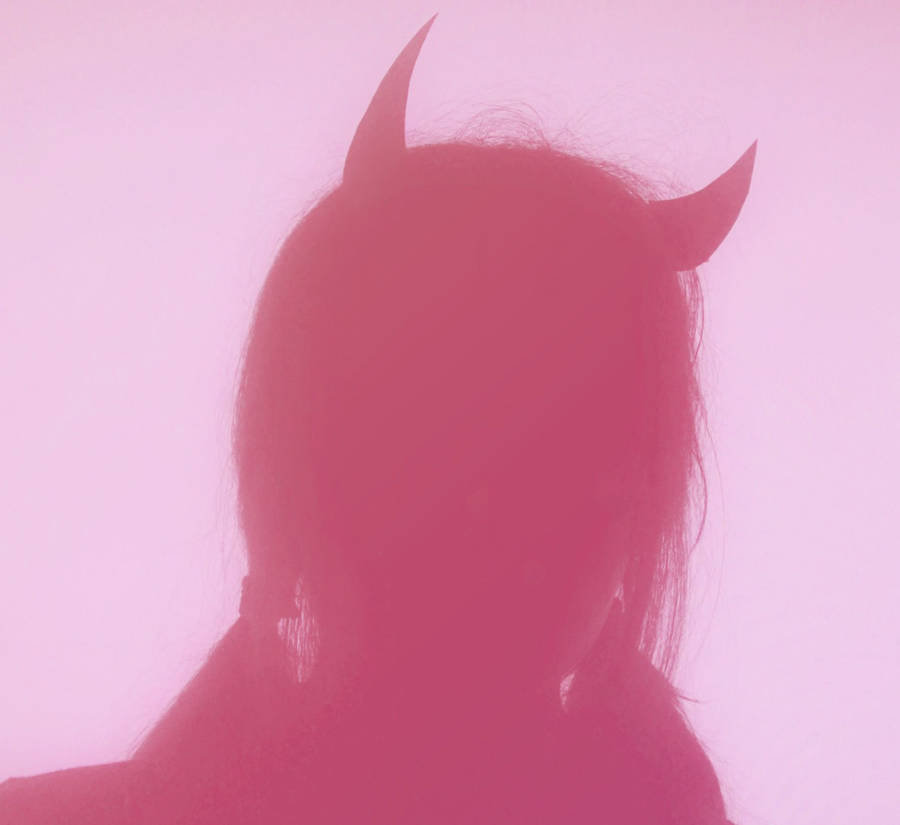 Download Aesthetic Profile Picture Pink Devil Shadow Wallpaper ...