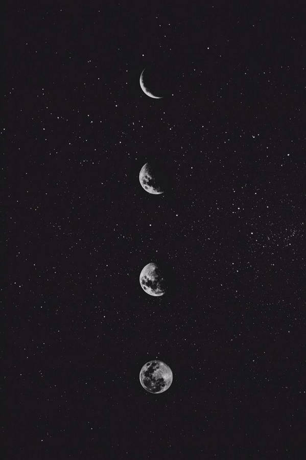 Download Aesthetic Tumblr Moon Phases Wallpaper | Wallpapers.com