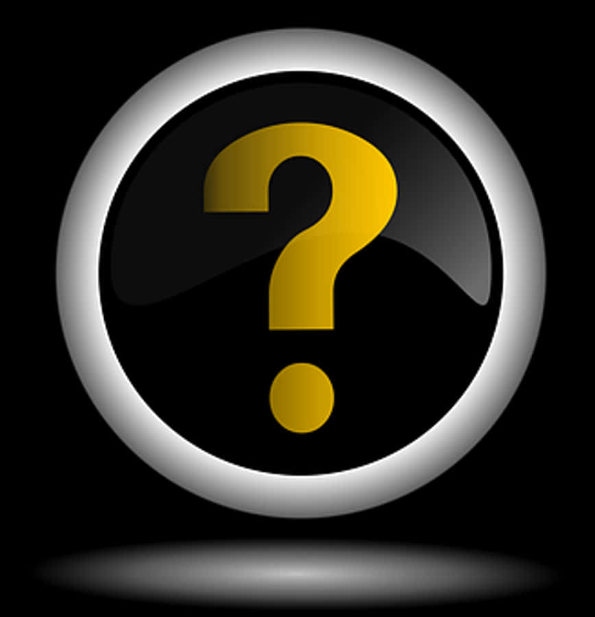 Glossy Question Mark Icon