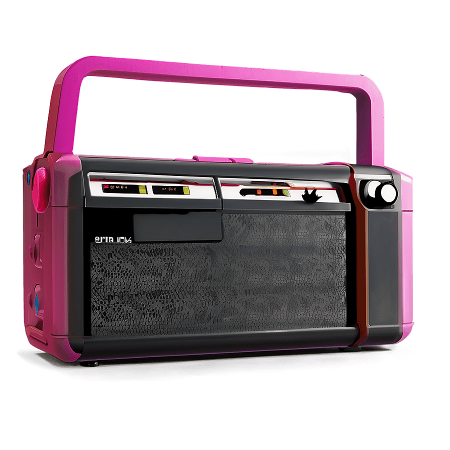 Minimalist Boom Box PNG wqb