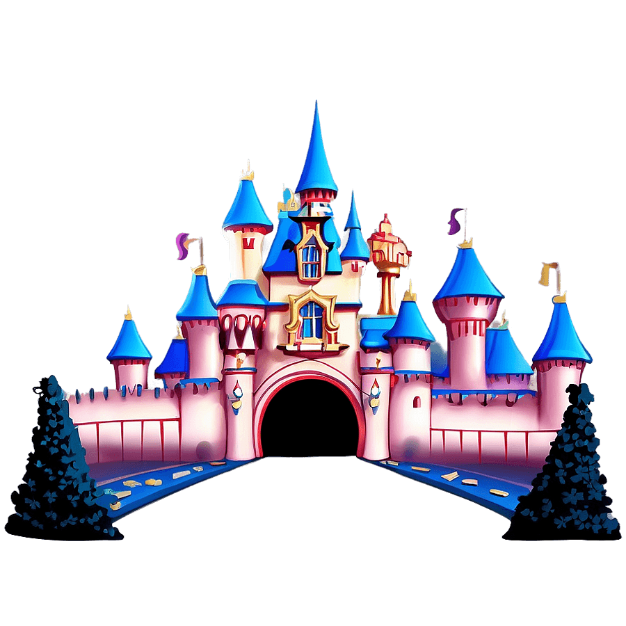 Disneyland Castle Entrance Gate PNG ibq