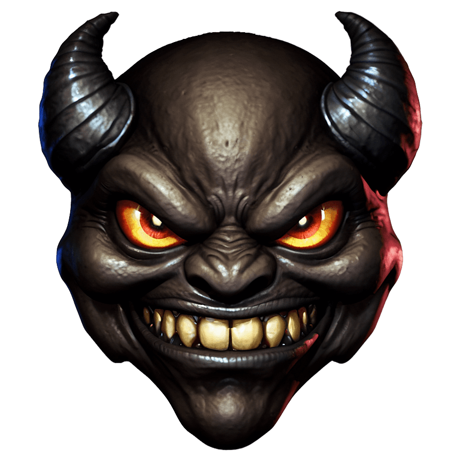 Cool Demon Emoji PNG djf13