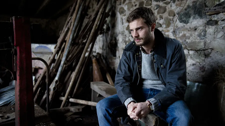 Contemplative Manin Rustic Setting