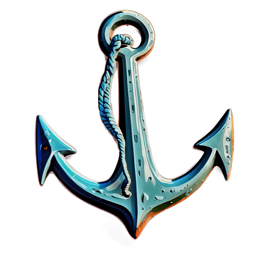 Distressed Vintage Anchor PNG dwc