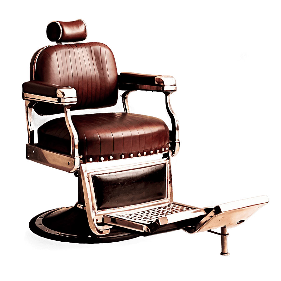 Vintage Barber Chair PNG 06282024
