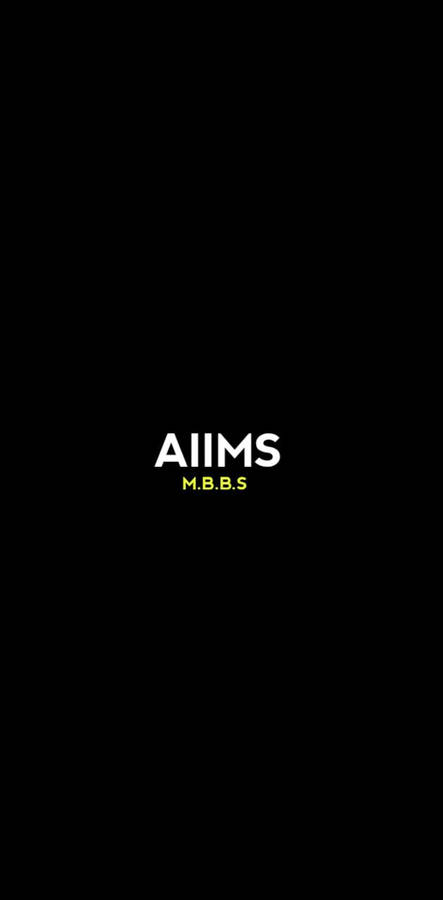 AIIMS Logo On Dark Backdrop