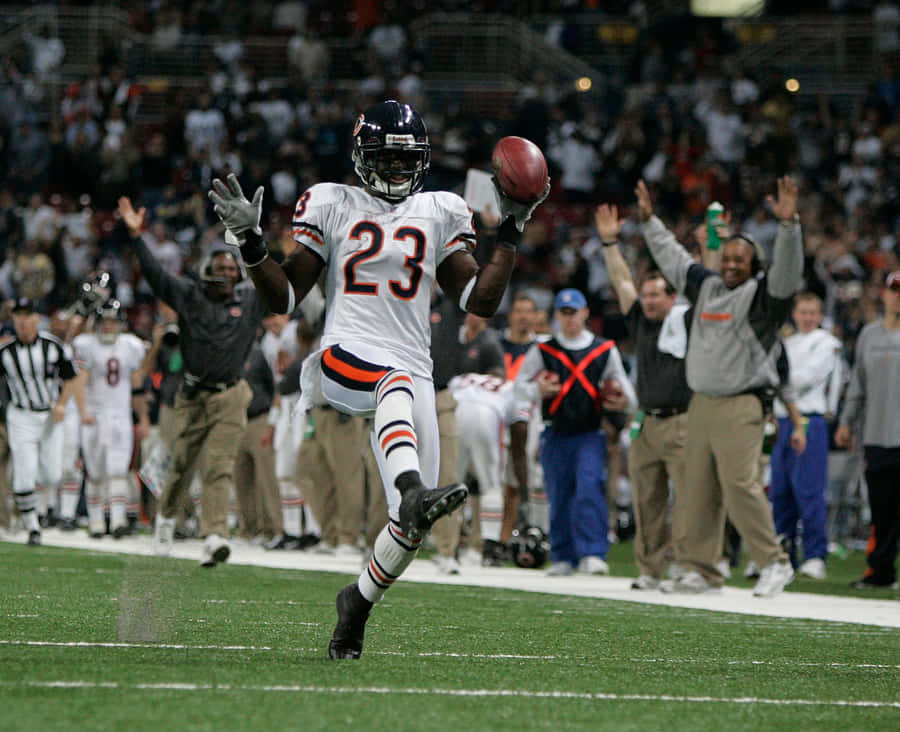 Devin Hester feiert Touchdown