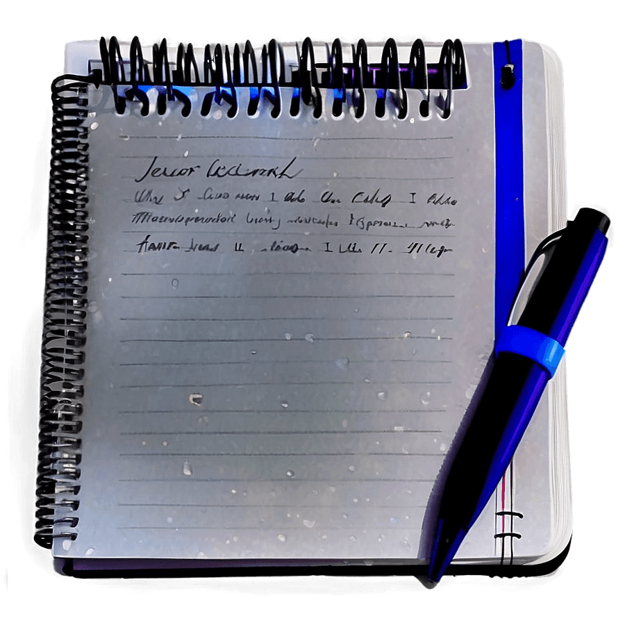 Waterproof Composition Notebook PNG kto4