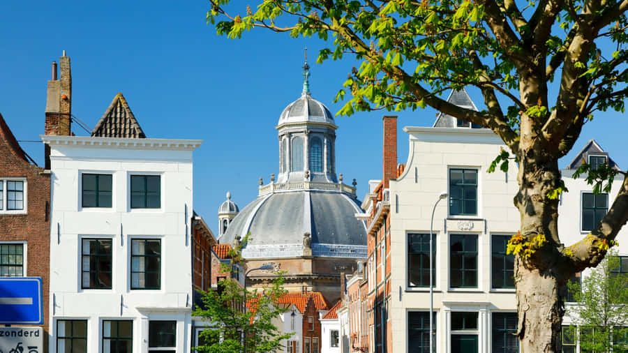 Middelburg historische Architektur und Kuppel