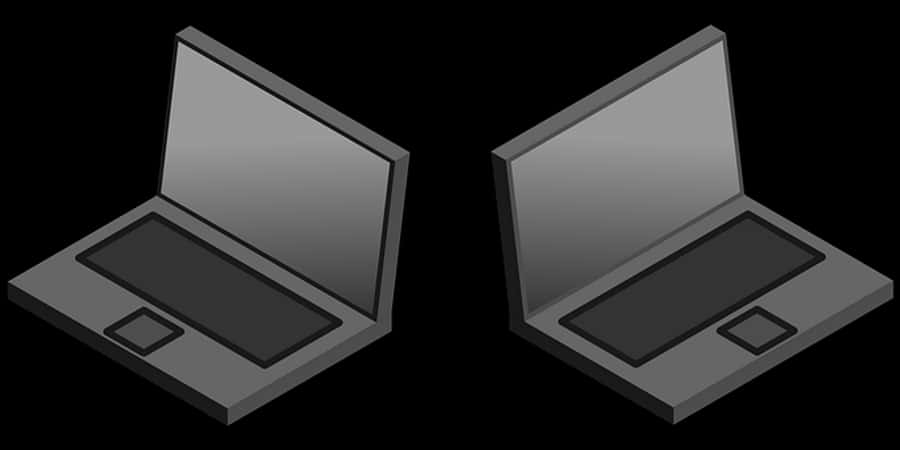 Dual Laptop Illustration