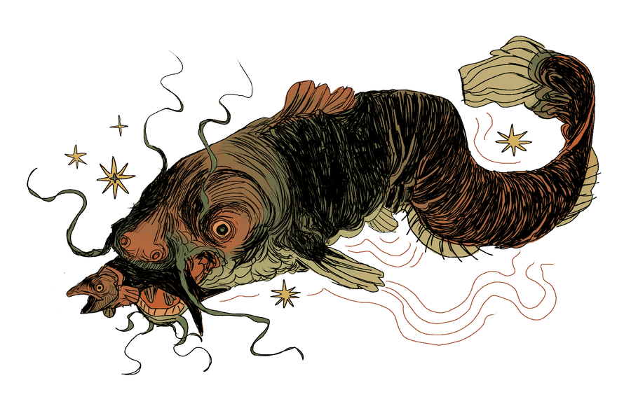 Surreal Catfish Art