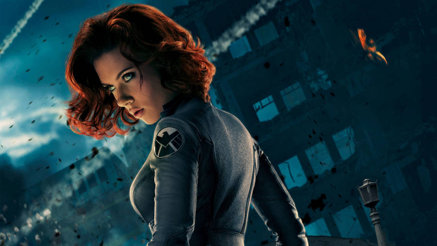 WütenderBlick von Scarlett Johansson als Black Widow