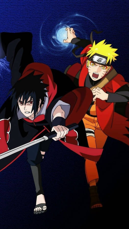 Download Akatsuki And Sage Mode Sasuke Naruto Iphone Wallpaper ...