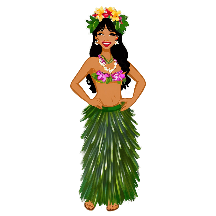 Hawaiian Islands Hula Dancer PNG msh20