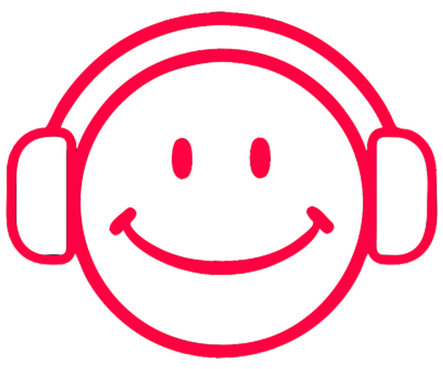 Smiling Face Headphones Icon