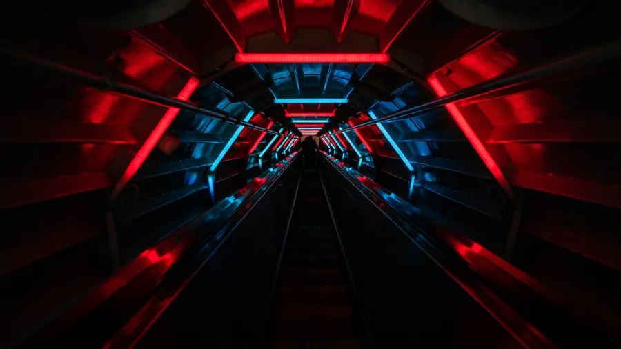 Black Red Neon