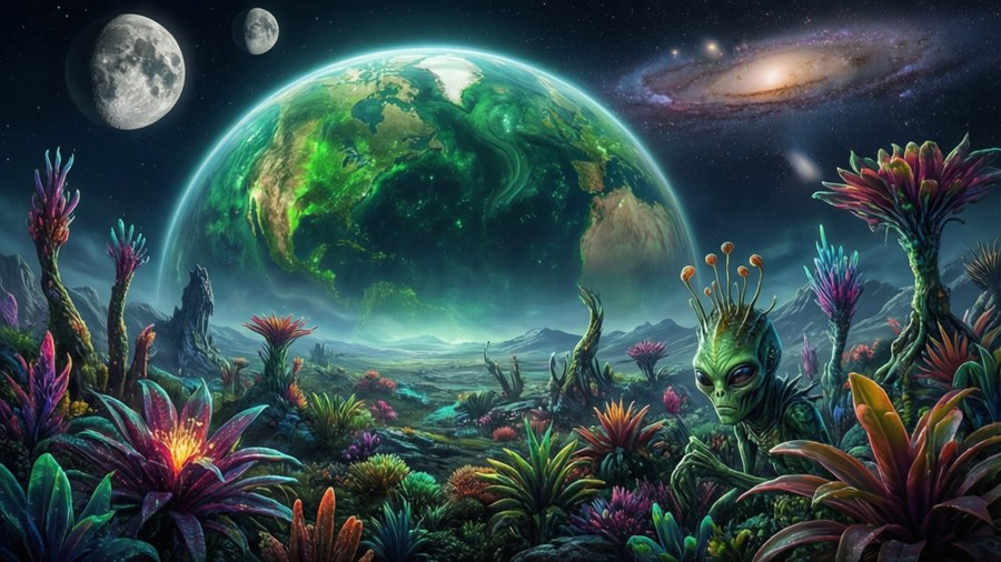 Alienvärld Bakgrundsbilder