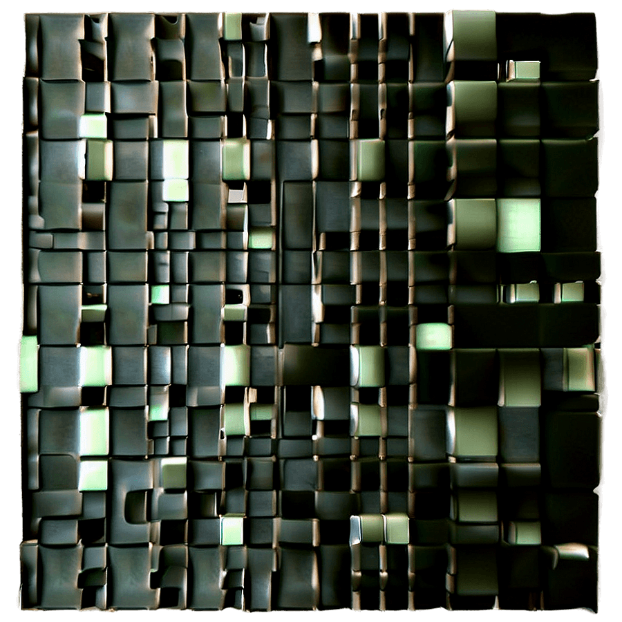 Black Square Mosaic PNG 83