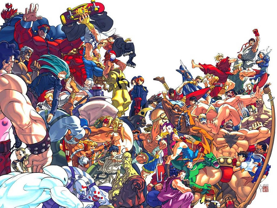 Download Amazing Street Fighter Characters Art Wallpaper | Wallpapers.com