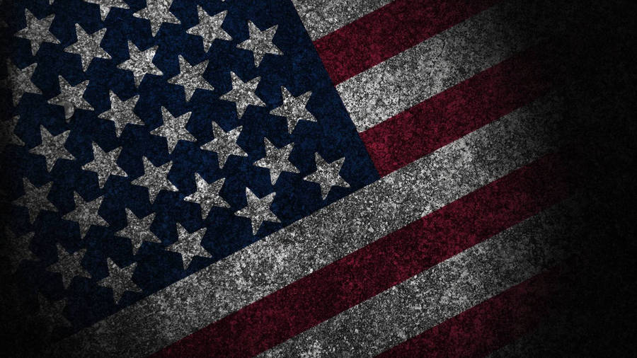 Download American Flag With Rough Texture Wallpaper | Wallpapers.com