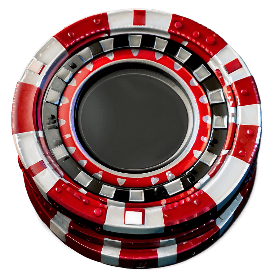 Red Poker Chip PNG 05262024