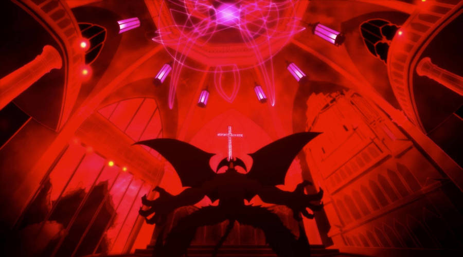 Download Amon In A Church Devilman Crybaby Wallpaper Wallpapers Com