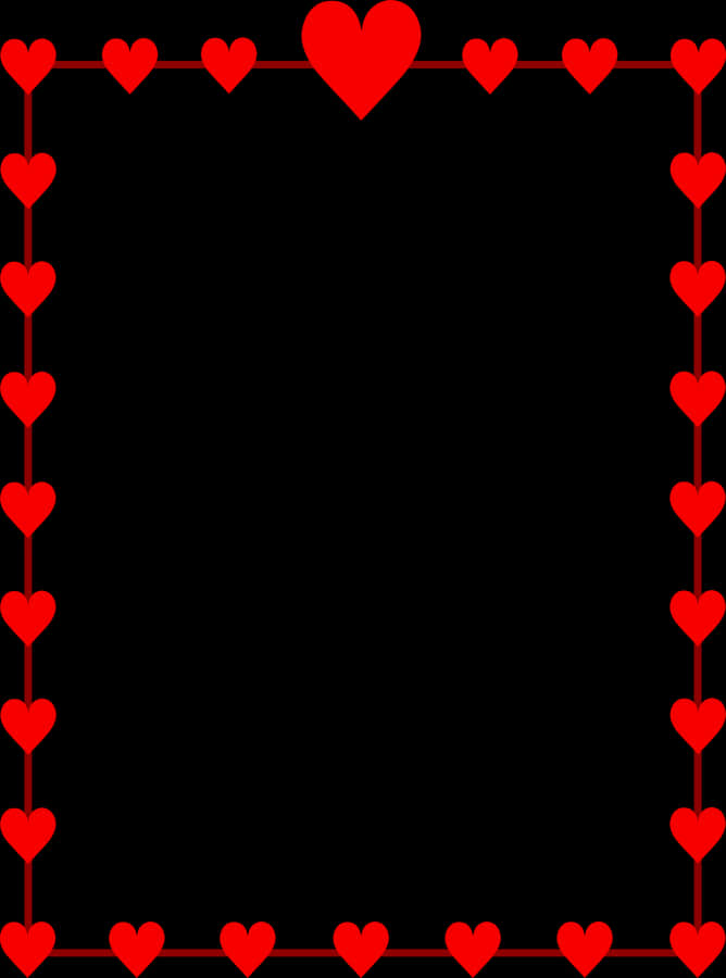 Heart Border Clip Art - Valentines Day Border Clip Art, HD Png Download