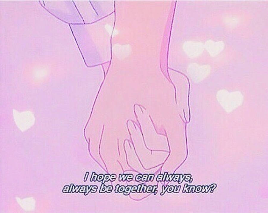 Download Anime Aesthetic Tumblr Quotes Wallpaper